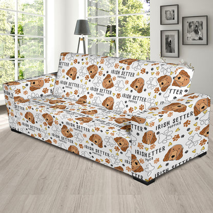 Setters Irish Print Design LKS301 Sofa Slipcover