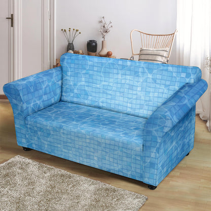 Swimming Pool Print Design LKS302 Loveseat Couch Slipcover
