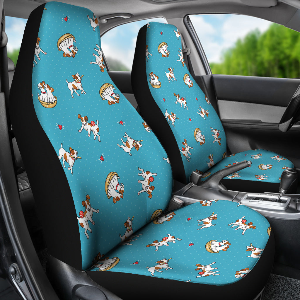 Russell Terriers Playing Print Design LKS305 Car Seat Covers