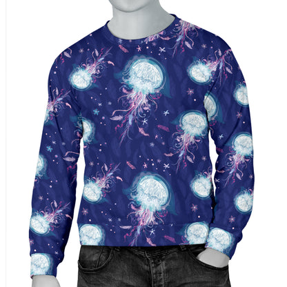 Jellyfish Cute Design Men Long Sleeve Sweatshirt
