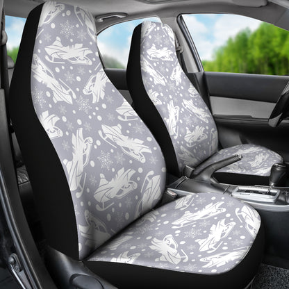 Snowmobile Print Design LKS302 Car Seat Covers