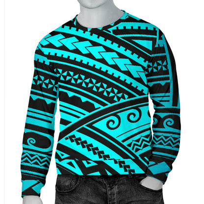 Polynesian Tribal Men Long Sleeve Sweatshirt