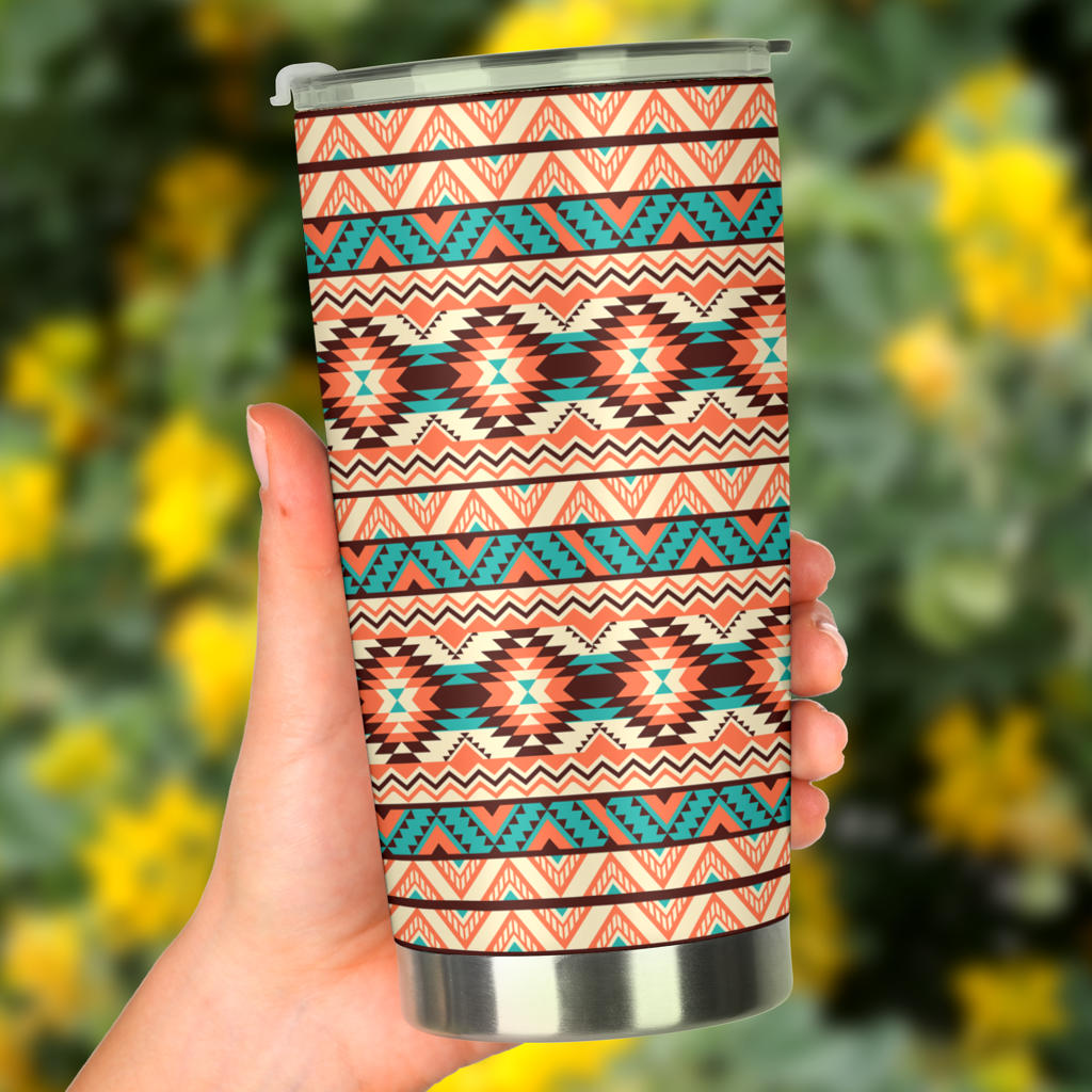 Navajo Western Style Print Pattern Tumbler