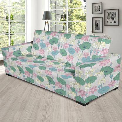 Water Lily Print Design LKS305 Sofa Slipcover