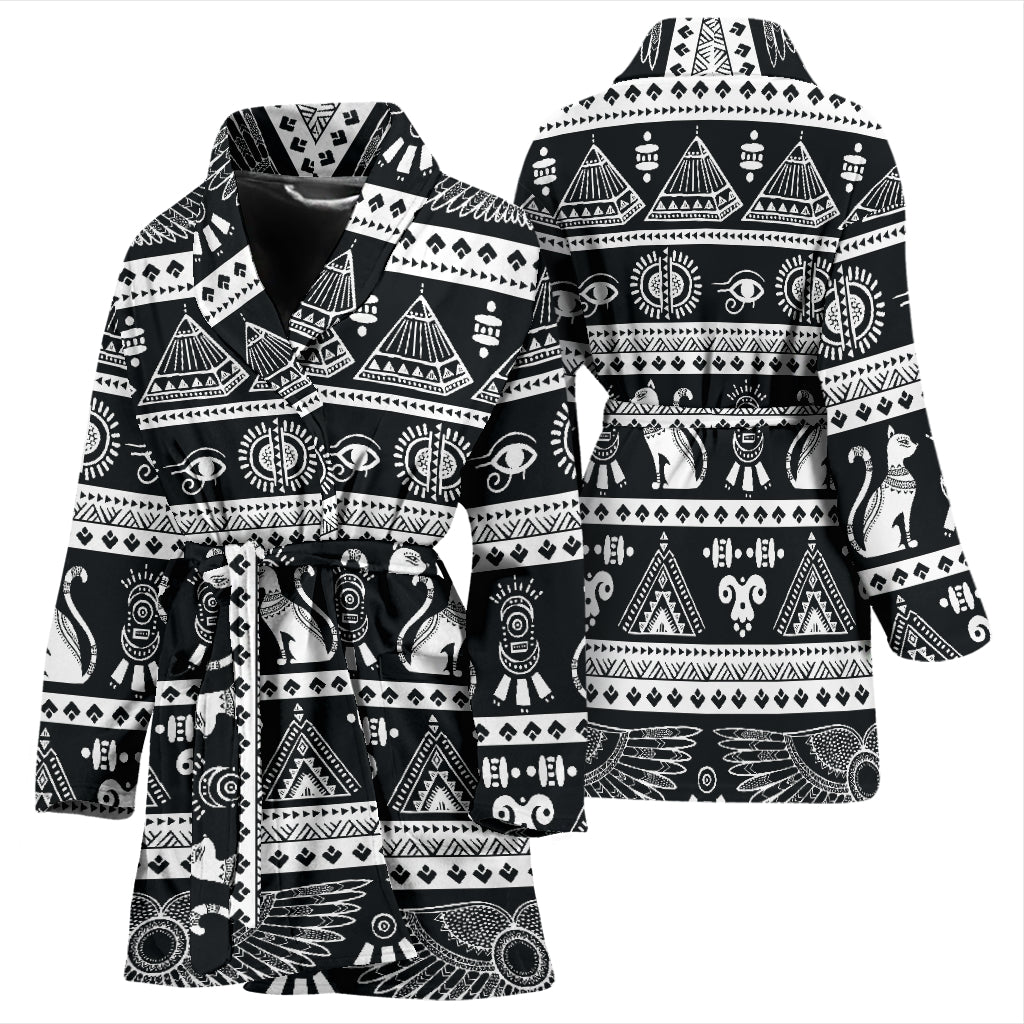 Tribal Pattern Print Design LKS305 Women Bathrobe