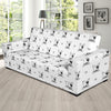 Bull Terriers Pattern Print Design 06 Sofa Slipcover