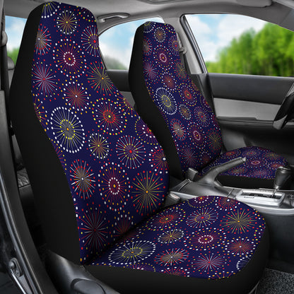 Firework Flower Style Print Design LKS302 Car Seat Covers