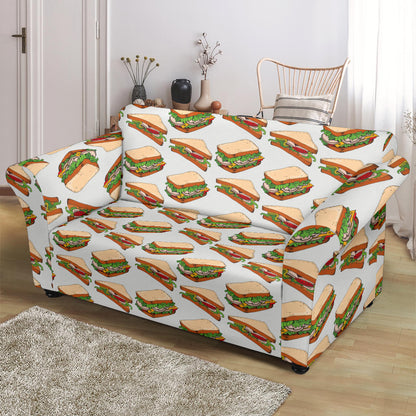Sandwich Print Design LKS302 Loveseat Couch Slipcover