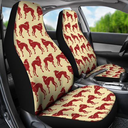Whippets Print Design LKS301 Car Seat Covers