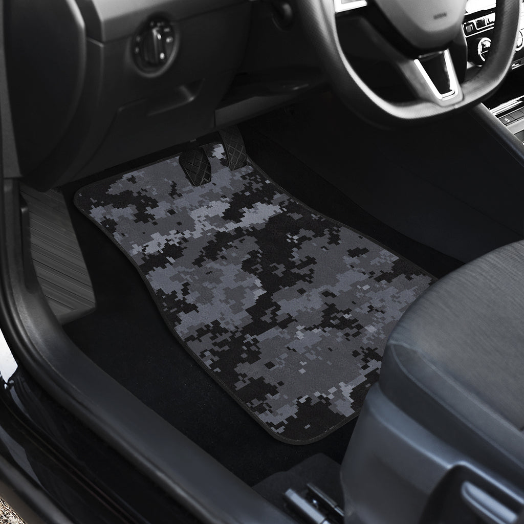 ACU Digital Black Camouflage Car Floor Mats Front Back