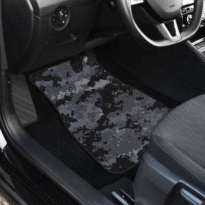 ACU Digital Black Camouflage Car Floor Mats Front Back