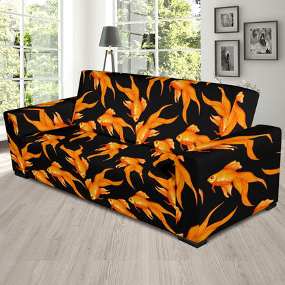 Goldfish Pattern Print Design 03 Sofa Slipcover