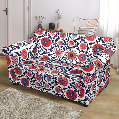 Suzani Print Design LKS304 Loveseat Couch Slipcover