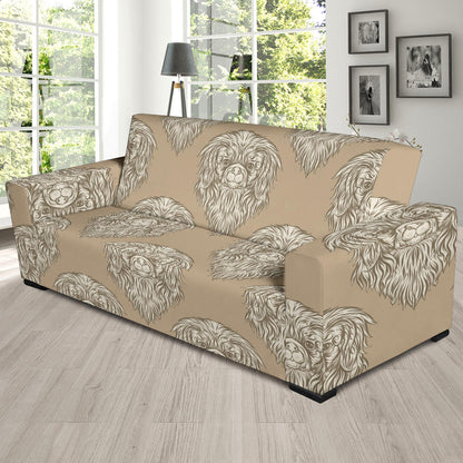 Pekingese Pattern Print Design A01 Sofa Slipcover