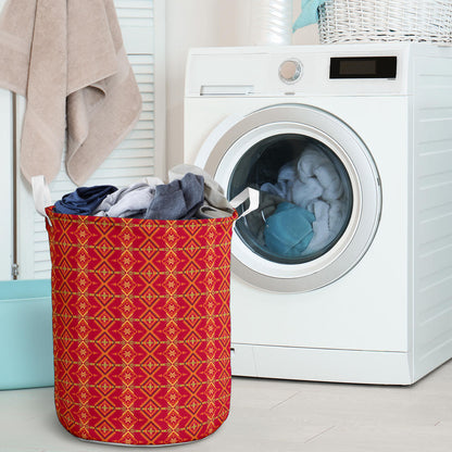 Southwest Aztec Design Themed Print Laundry Basket