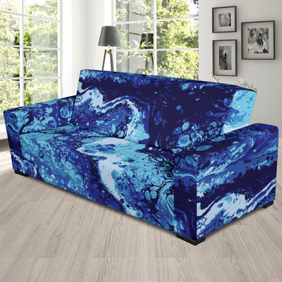 Ocean Liquid Pattern Print Design A03 Sofa Slipcover