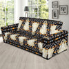 Buffalo Head Pattern Print Design 03 Sofa Slipcover