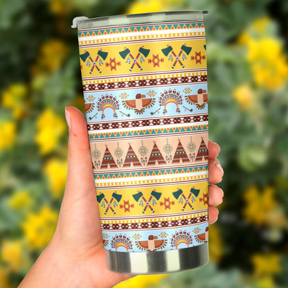 Native American Pattern Design Print Tumbler