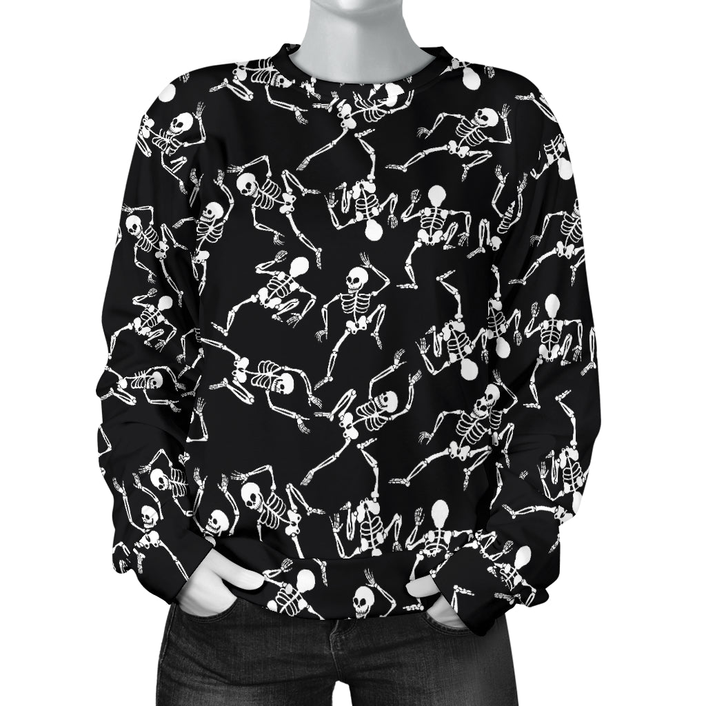 Skeleton Style Print Women Long Sleeve Sweatshirt