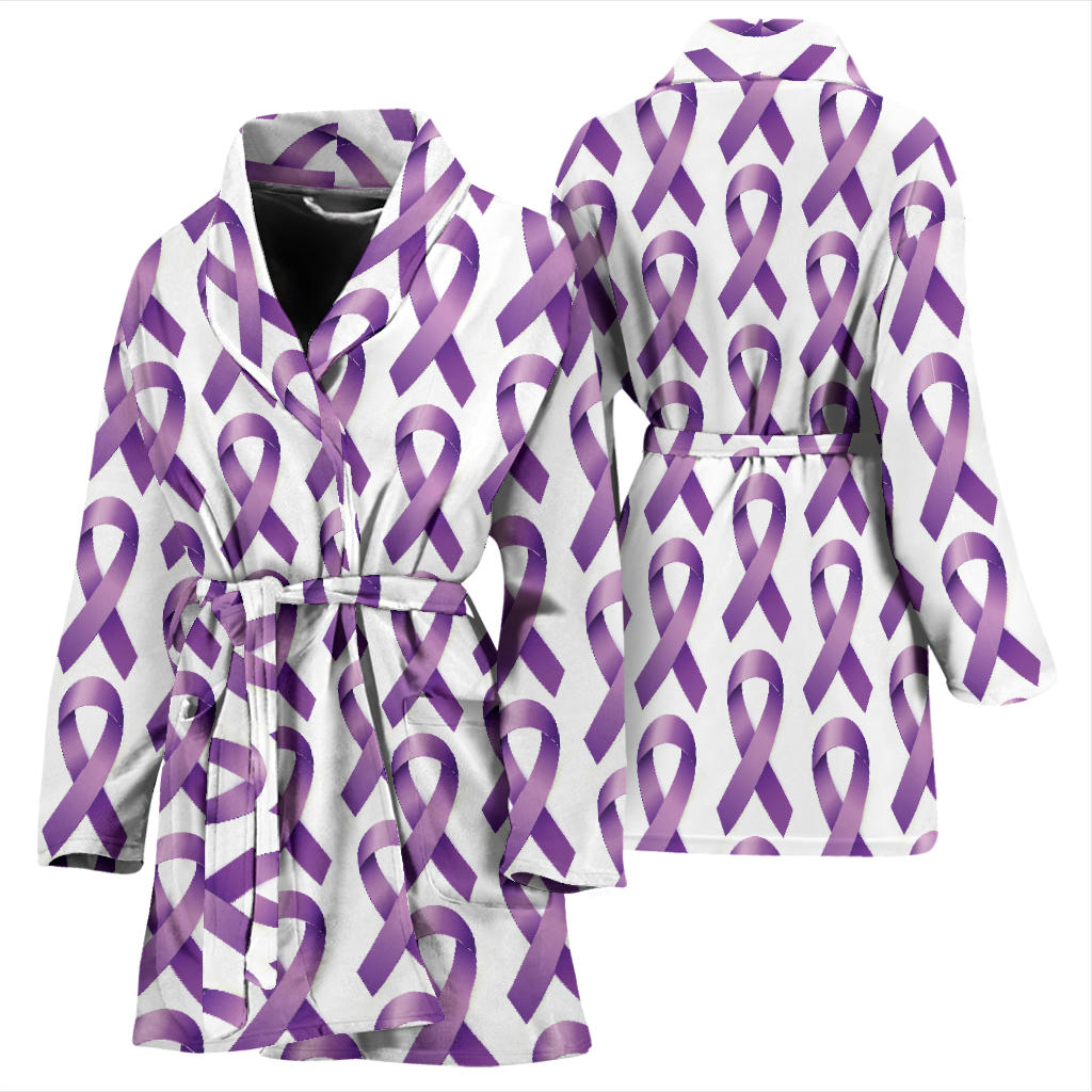 Pancreatic cancer Pattern Print Design A01 Women Bathrobe