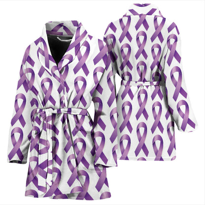 Pancreatic cancer Pattern Print Design A01 Women Bathrobe