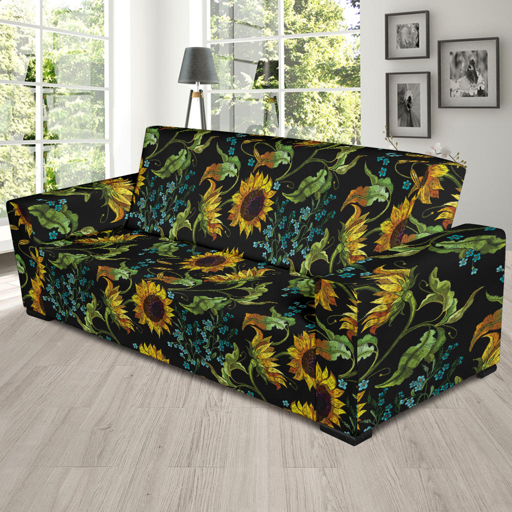 Sunflower Print Design LKS308 Sofa Slipcover