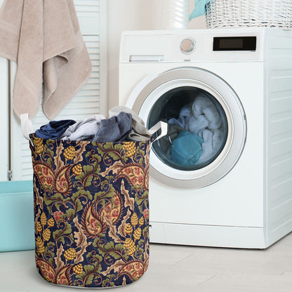 Floral Vintage Classic Print Laundry Basket