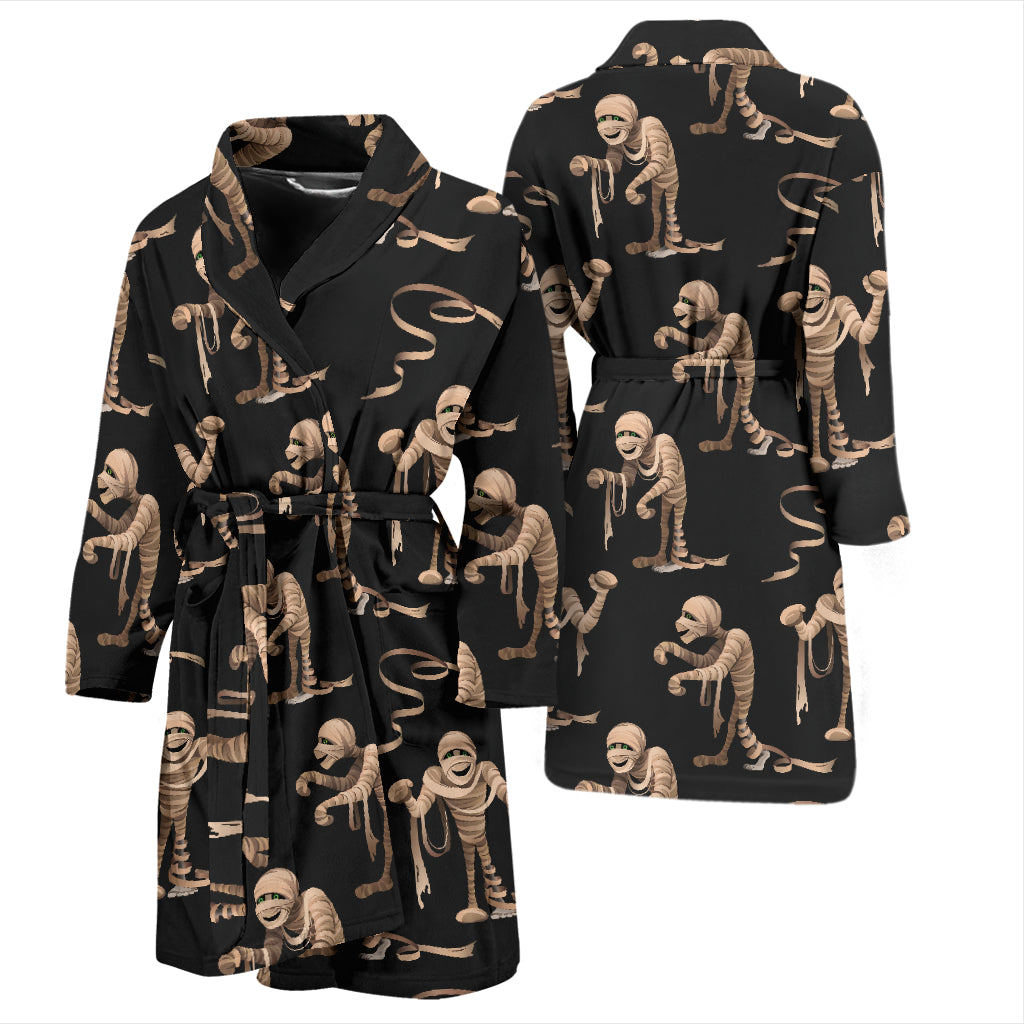 Mummy Print Design LKS302 Men Bathrobe