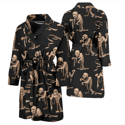 Mummy Print Design LKS302 Men Bathrobe