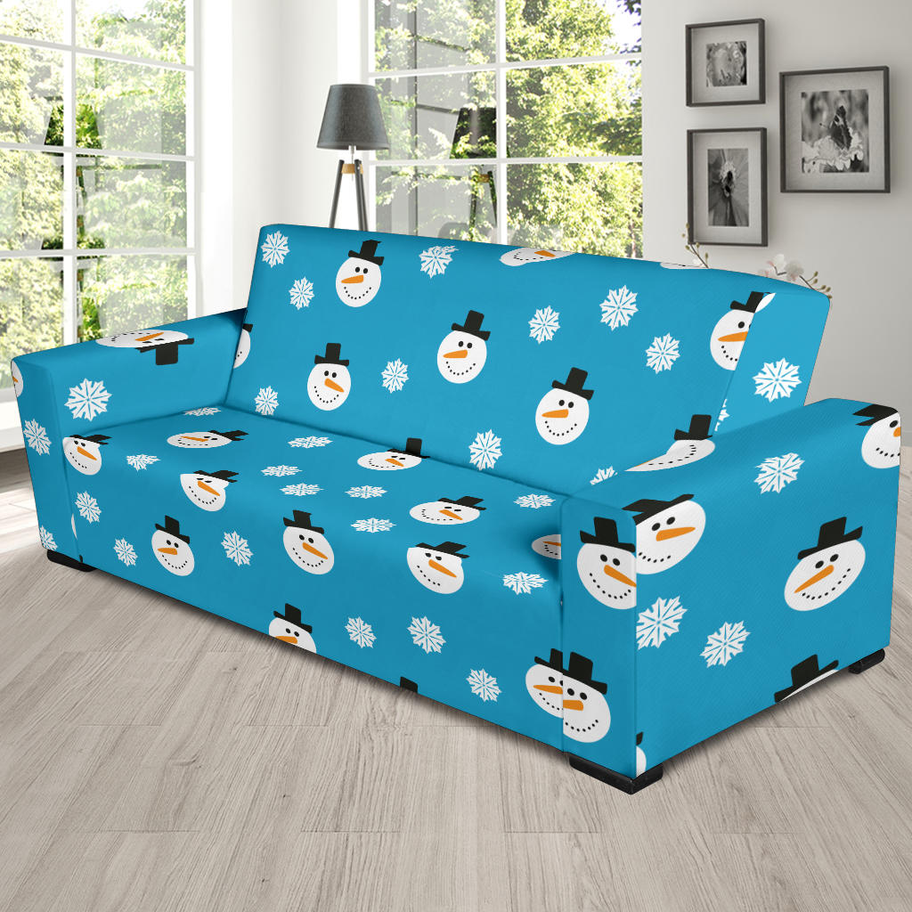 Snowman Print Design LKS303 Sofa Slipcover