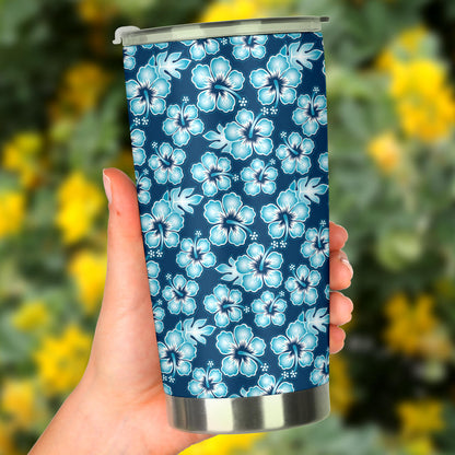 Hibiscus Flower Hawaiian Themed Tumbler