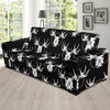 Moose Pattern Print Design 02 Sofa Slipcover