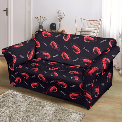 Shrimp Print Design LKS302 Loveseat Couch Slipcover