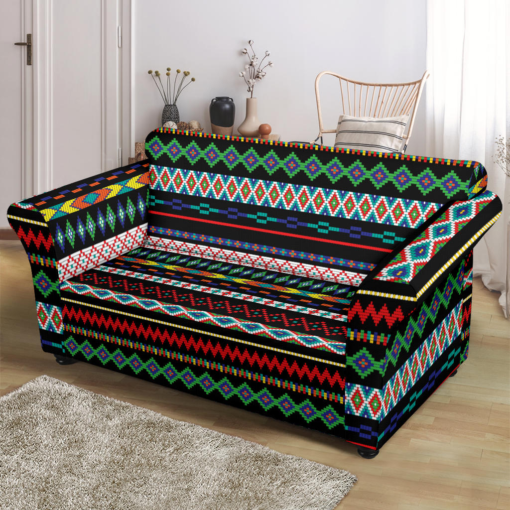 Southwest Pattern Print Design LKS302 Loveseat Couch Slipcover