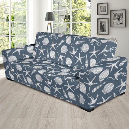 Seashell Print Design LKS306 Sofa Slipcover