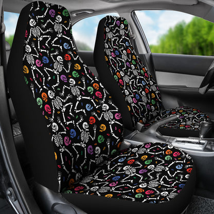 Skeleton Print Design LKS307 Car Seat Covers