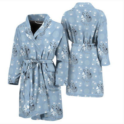Scottish Terriers Print Design LKS308 Men Bathrobe