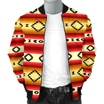 Serape Themed Men Bomber Jacket