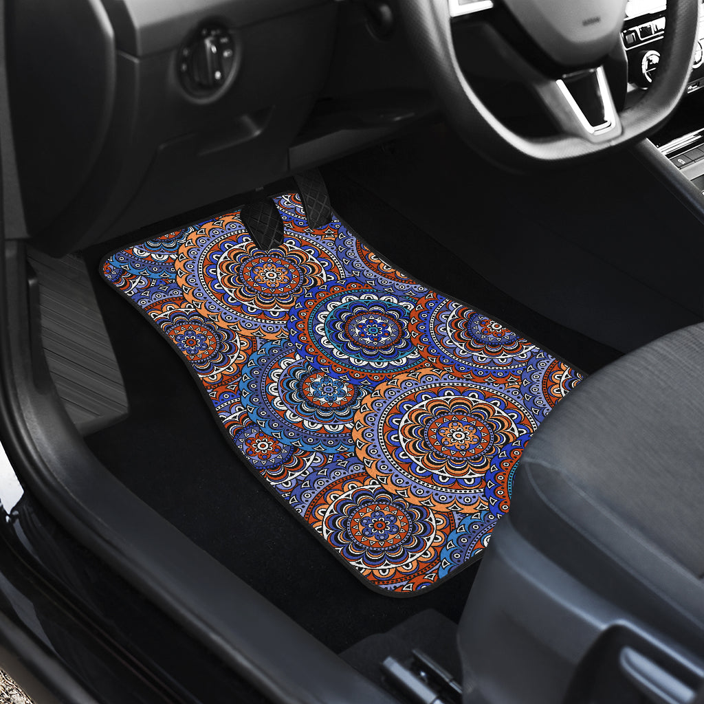Mandala Boho Chic Design Print Car Floor Mats Front Back