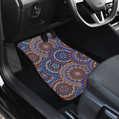 Mandala Boho Chic Design Print Car Floor Mats Front Back