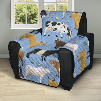 Cattle Pattern Print Design 02 Recliner Cover Protector