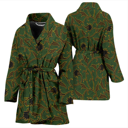 Brocade Pattern Print Design 02 Women Bathrobe
