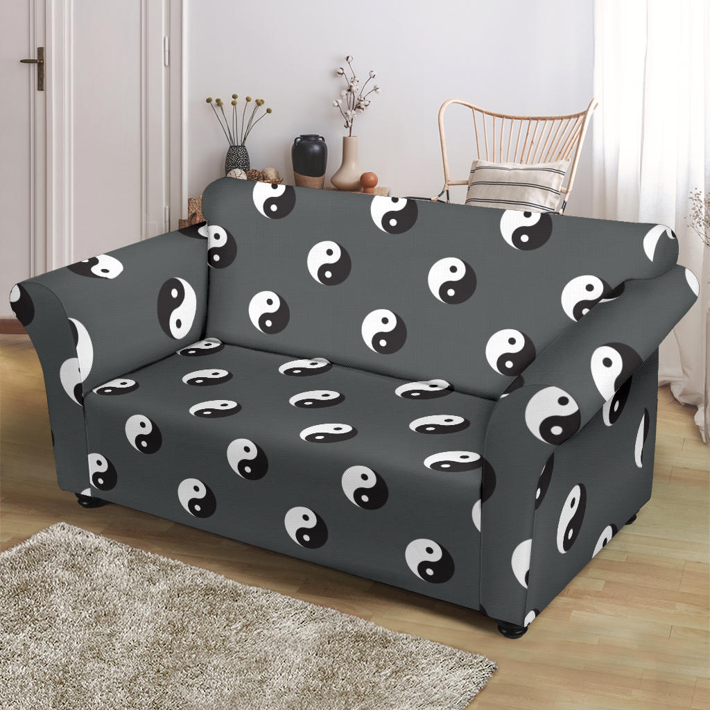 Yin Yang Print Design LKS303 Loveseat Couch Slipcover