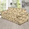 Bread Pattern Print Design 04 Sofa Slipcover