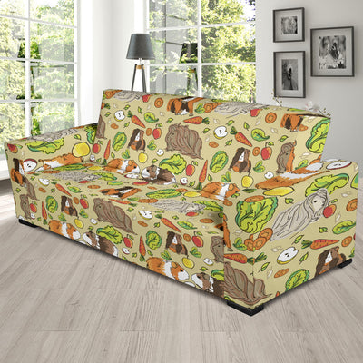 Guinea Pig Pattern Print Design 02 Sofa Slipcover