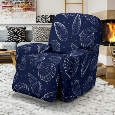 Seashell Print Design LKS3011 Recliner Slipcover