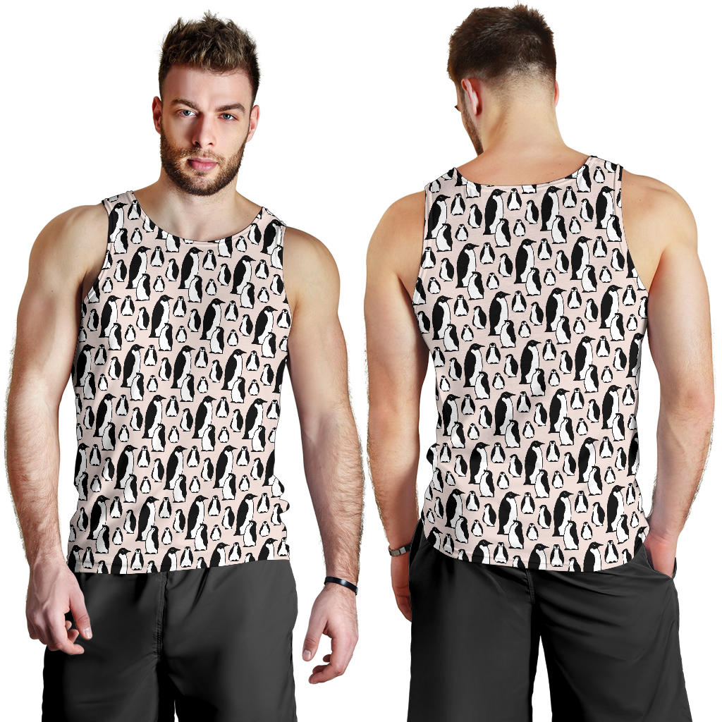 Penguin Themed Men Tank Top