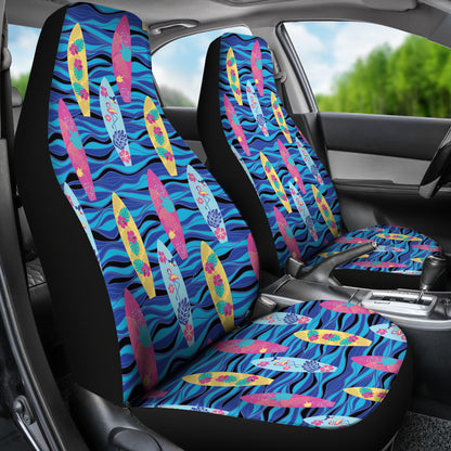 Surfboard Print Design LKS304 Car Seat Covers