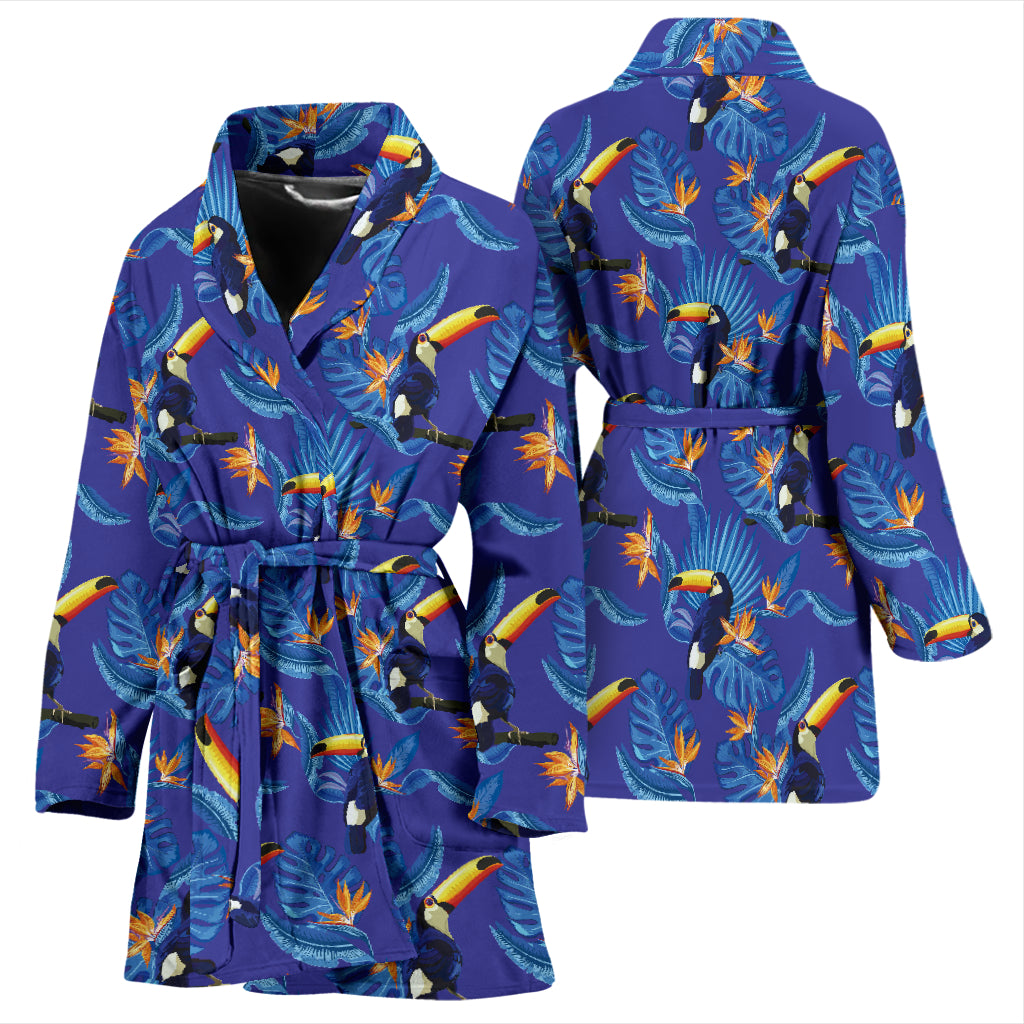 Toucan Print Design LKS306 Women Bathrobe