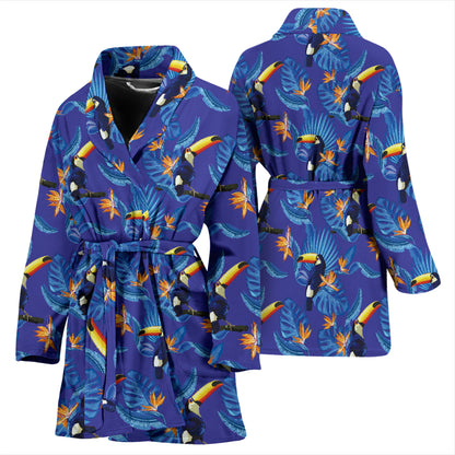 Toucan Print Design LKS306 Women Bathrobe